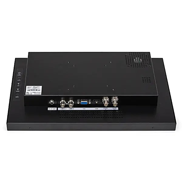 TRU-VU Monitor SRMH-15 face down showing back side and ports