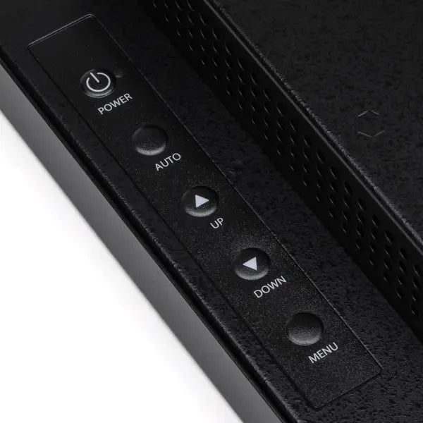 TRU-VU Monitor SRMH-15 power and control buttons on back side