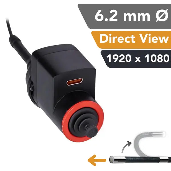 iShot Imaging Model VX 6.2 mm Direct View Full HD Articulating Borescope Probe - InterTest 