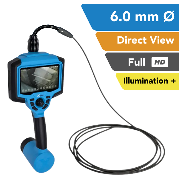 Yateks X+ Series Industrial Video Borescope 6.0 mm OD Direct View Full HD