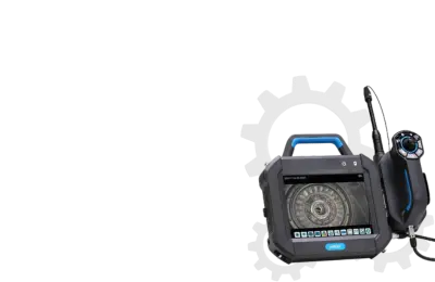 Portable video borescope screen