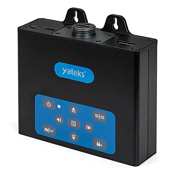 Yateks G Series Benchtop box standing up facing left