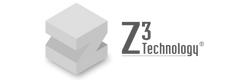 Z3 Technology brand grayscale logo