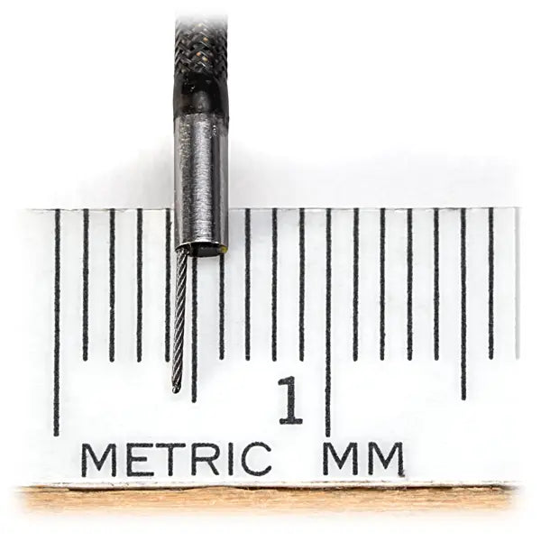 iShot Imaging Model E working channel scope on ruler