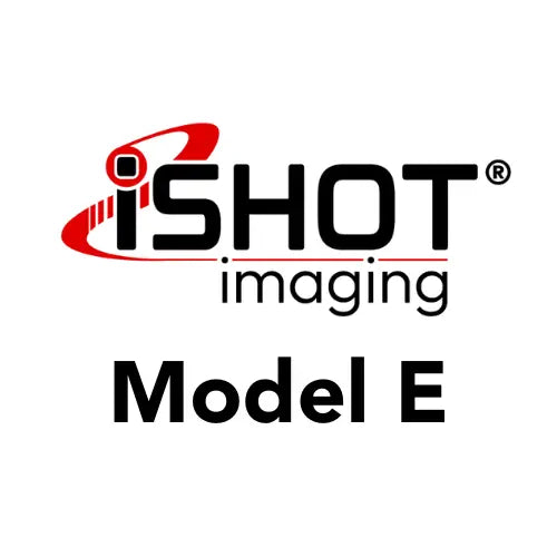 iSHOT imaging Model E logo on a white background