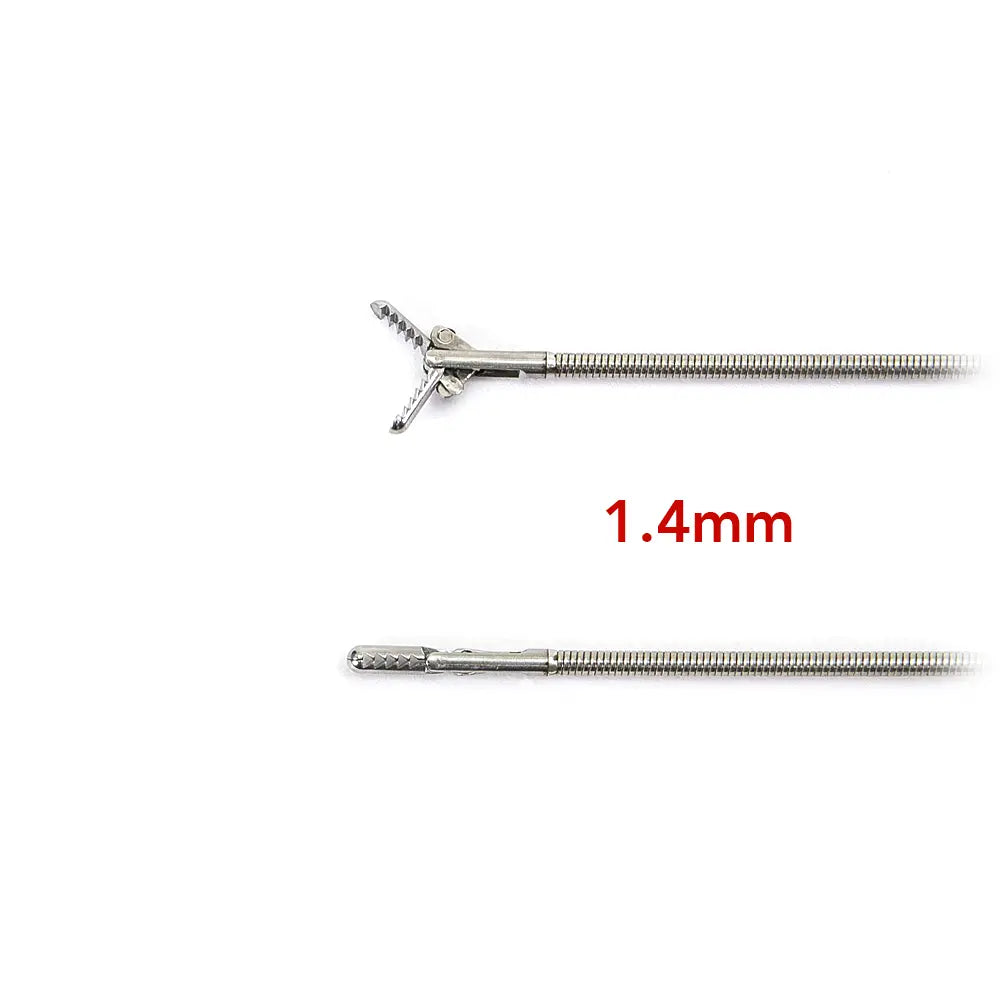 igrab 1.4mm Micro Alligator FOD retrieval tools open and closed